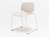 Lena Low Backrest Chair with Sled Base