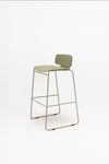 Lena Low Backrest Stool with Sled Base 2