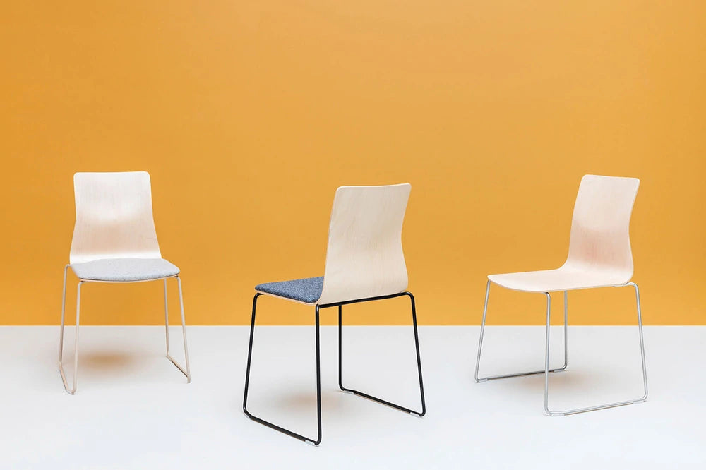 Linar Plus Wooden Chair  Cross Base 4