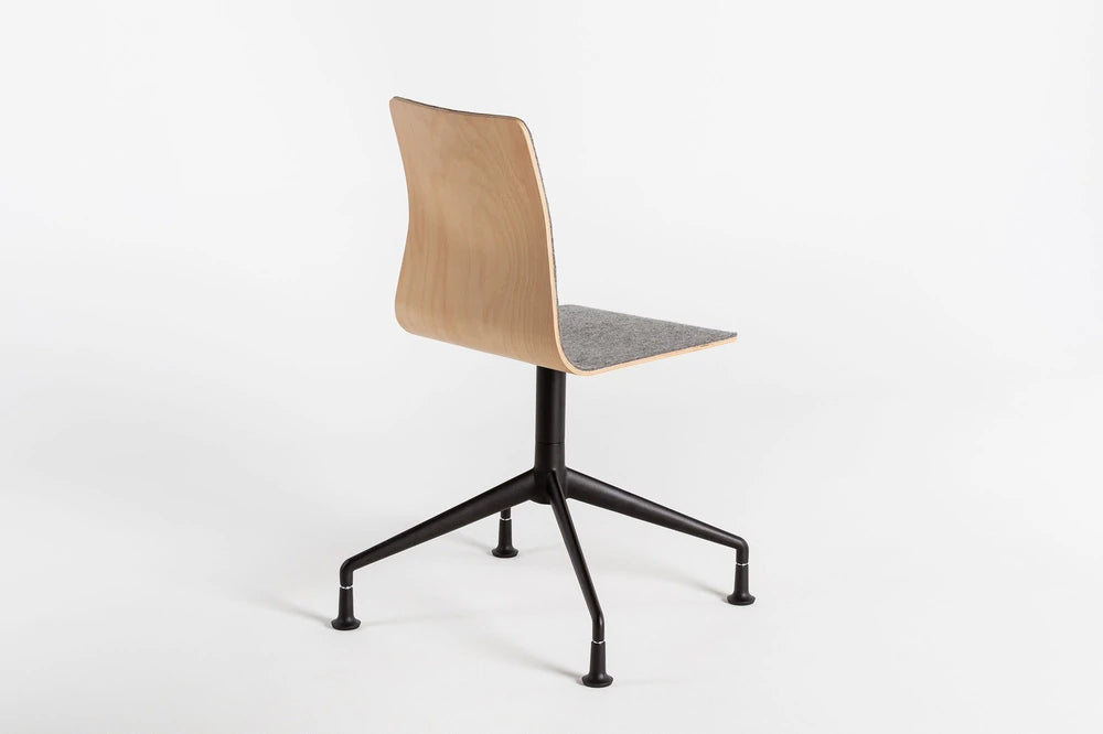 Linar Plus Wooden Chair With Cushion  Metal Legs 10