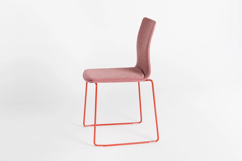Linar Plus Wooden Chair With Cushion  Metal Legs 13
