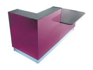 Linea Glass Reception Counter 1