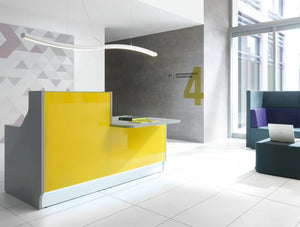 Linea Glass Reception Counter 2