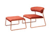 Lisa Lounge Armchair With Pouffe 2