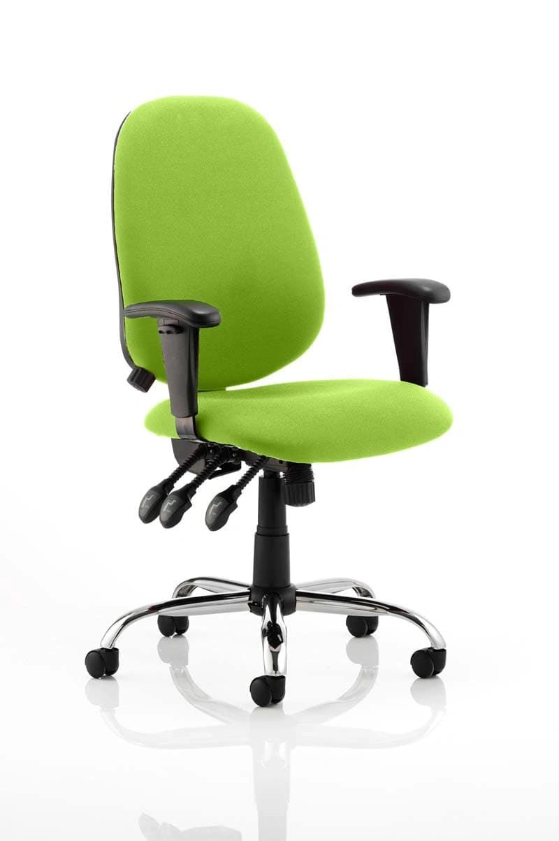 Lisbon Medium Back Task Operator Office Chair With Height Adjustable Arms KCUP0329 1