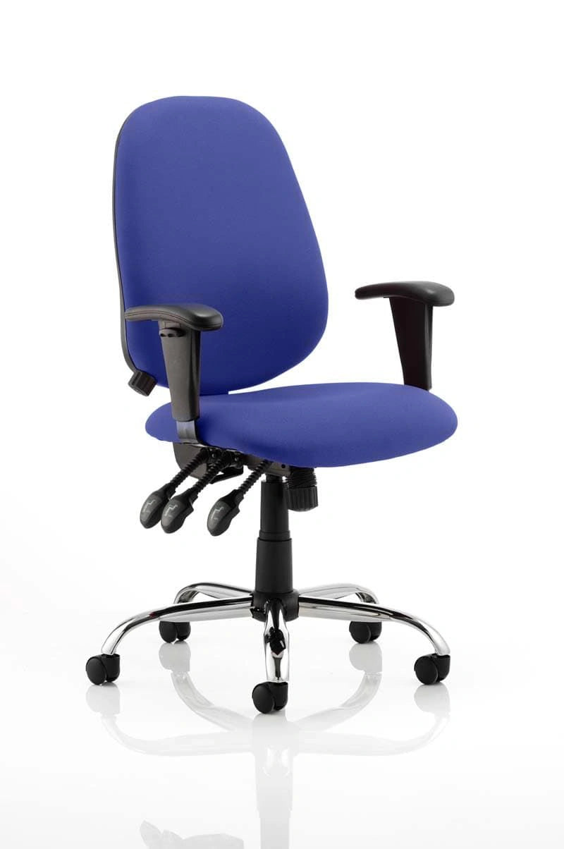 Lisbon Medium Back Task Operator Office Chair With Height Adjustable Arms KCUP0329 1