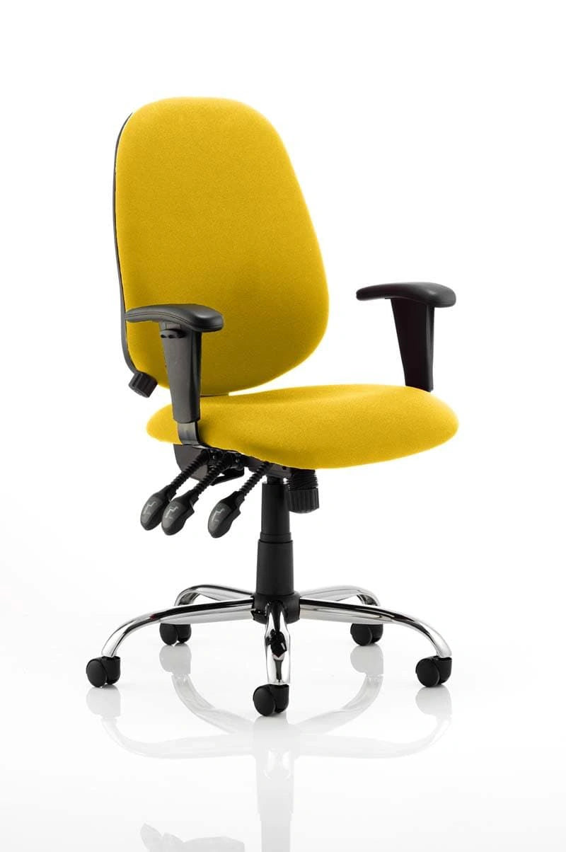 Lisbon Medium Back Task Operator Office Chair With Height Adjustable Arms KCUP0333 1