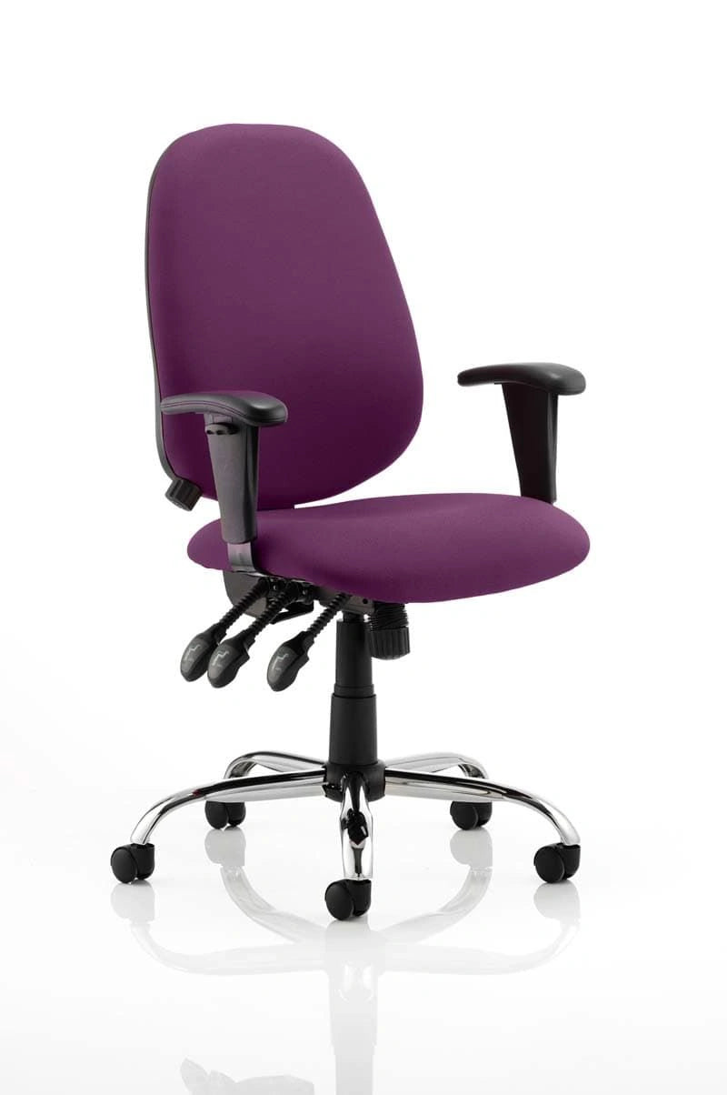 Lisbon Medium Back Task Operator Office Chair With Height Adjustable Arms KCUP0336 1