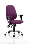 Lisbon Medium Back Task Operator Office Chair With Height Adjustable Arms KCUP0336 2