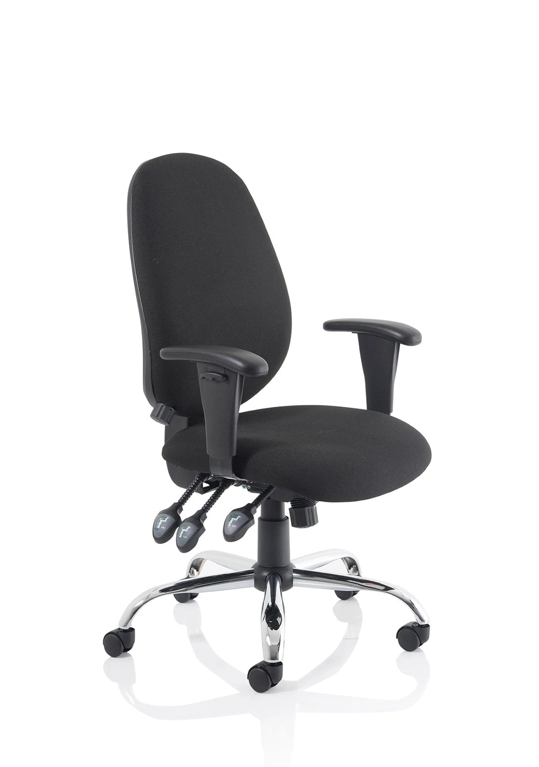 Lisbon Medium Back Task Operator Office Chair With Height Adjustable Arms OP000073 1