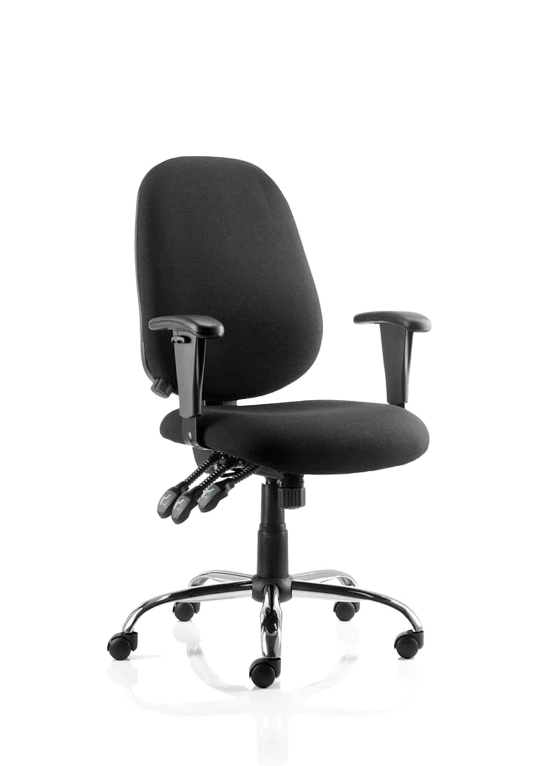 Lisbon Medium Back Task Operator Office Chair With Height Adjustable Arms OP000073 2