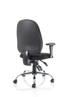 Lisbon Medium Back Task Operator Office Chair With Height Adjustable Arms OP000073 9
