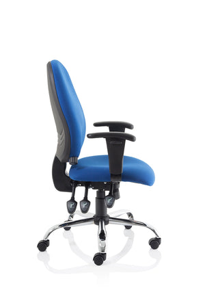 Lisbon Medium Back Task Operator Office Chair With Height Adjustable Arms OP000074 10
