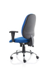 Lisbon Medium Back Task Operator Office Chair With Height Adjustable Arms OP000074 7