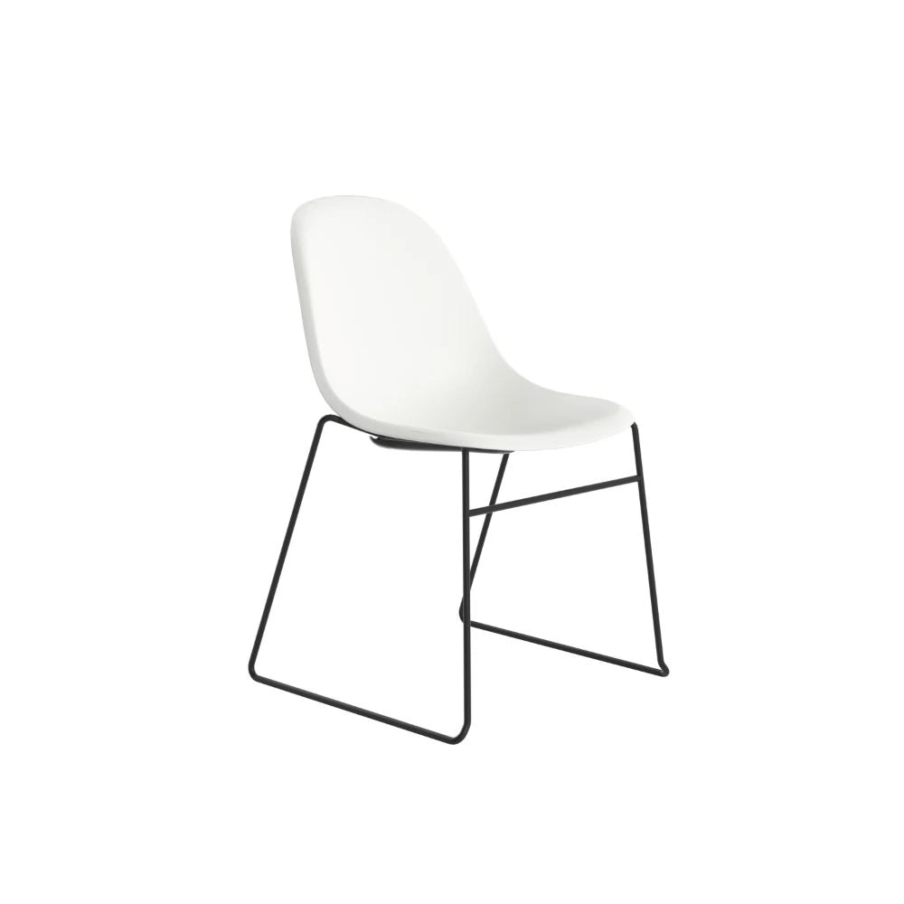 Lizzie Skid Chair CH3517WH 1