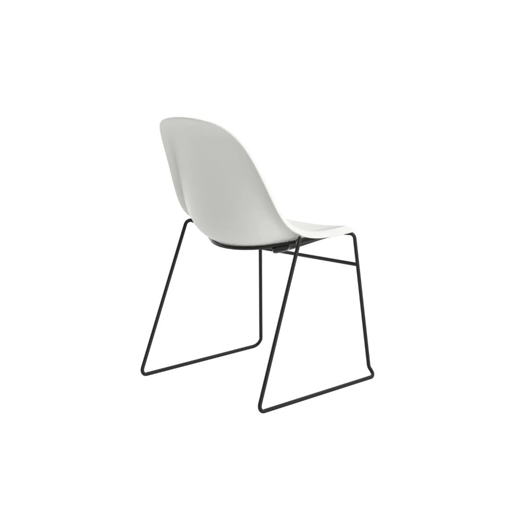 Lizzie Skid Chair CH3517WH 5