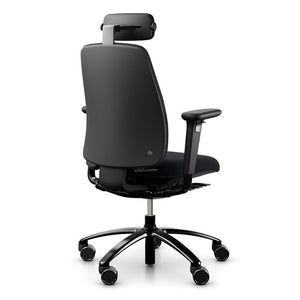 Logic 200 In Black With Castors And Neckrest 3