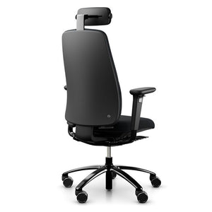 Logic 220 In Black With Castors And Neckrest 3