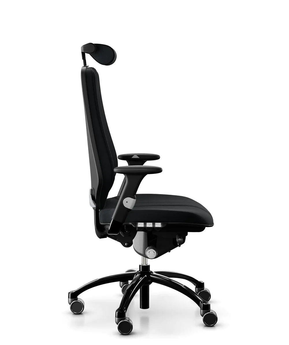Logic 400 Gaja Ergonomic Chair with Neckrest - Black