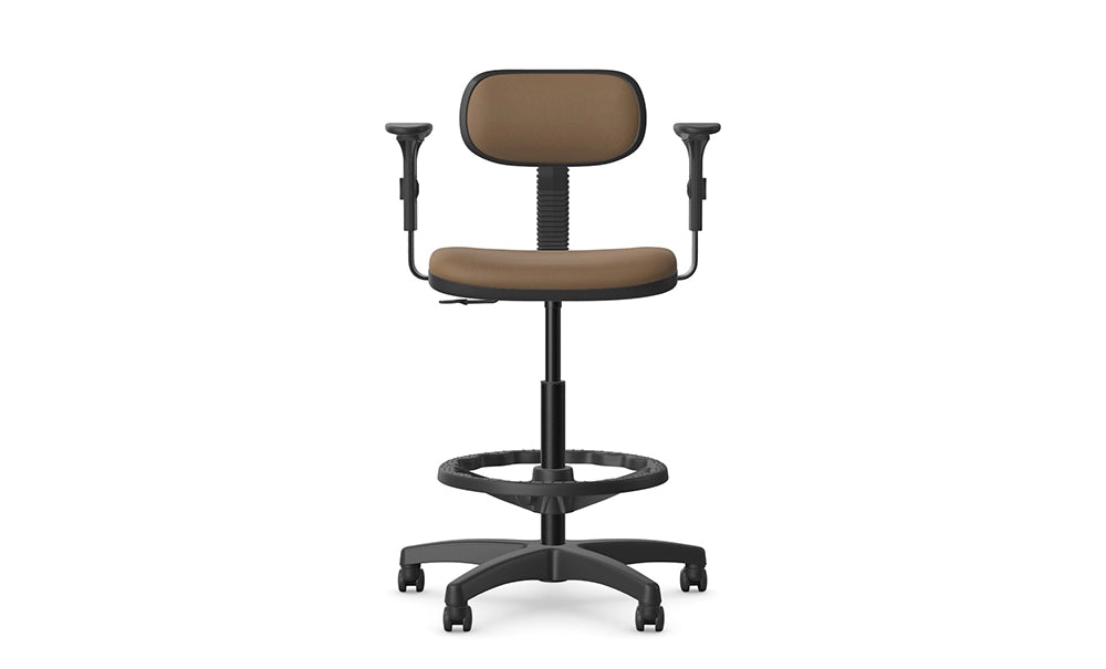 Logika Swivel Office Sit Stand Chair With Ring Footrest 4