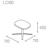 Loop Upholstered Footrest Dimensions