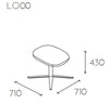 Loop Upholstered Footrest Dimensions