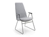 Lumi High Back Chair with Sled Base 6