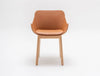MDD Baltic Classic Upholstered Shell Armchair with Wooden Base 6