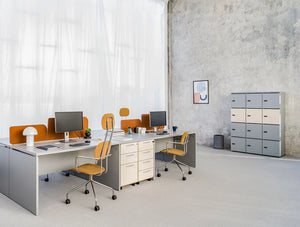 Mdd Modular Multiple Lockers In Open Space Office