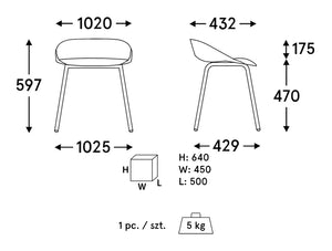 Mdd Team Polypropylene Low Stool 9 Dimensions