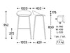 Mdd Team Upholstered High Stool With Footrest 8 Dimensions