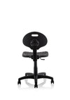 Malaga Task Wipe Clean Operator Chair Black Polyurethane Seat And Back Without Arms OP000088 6
