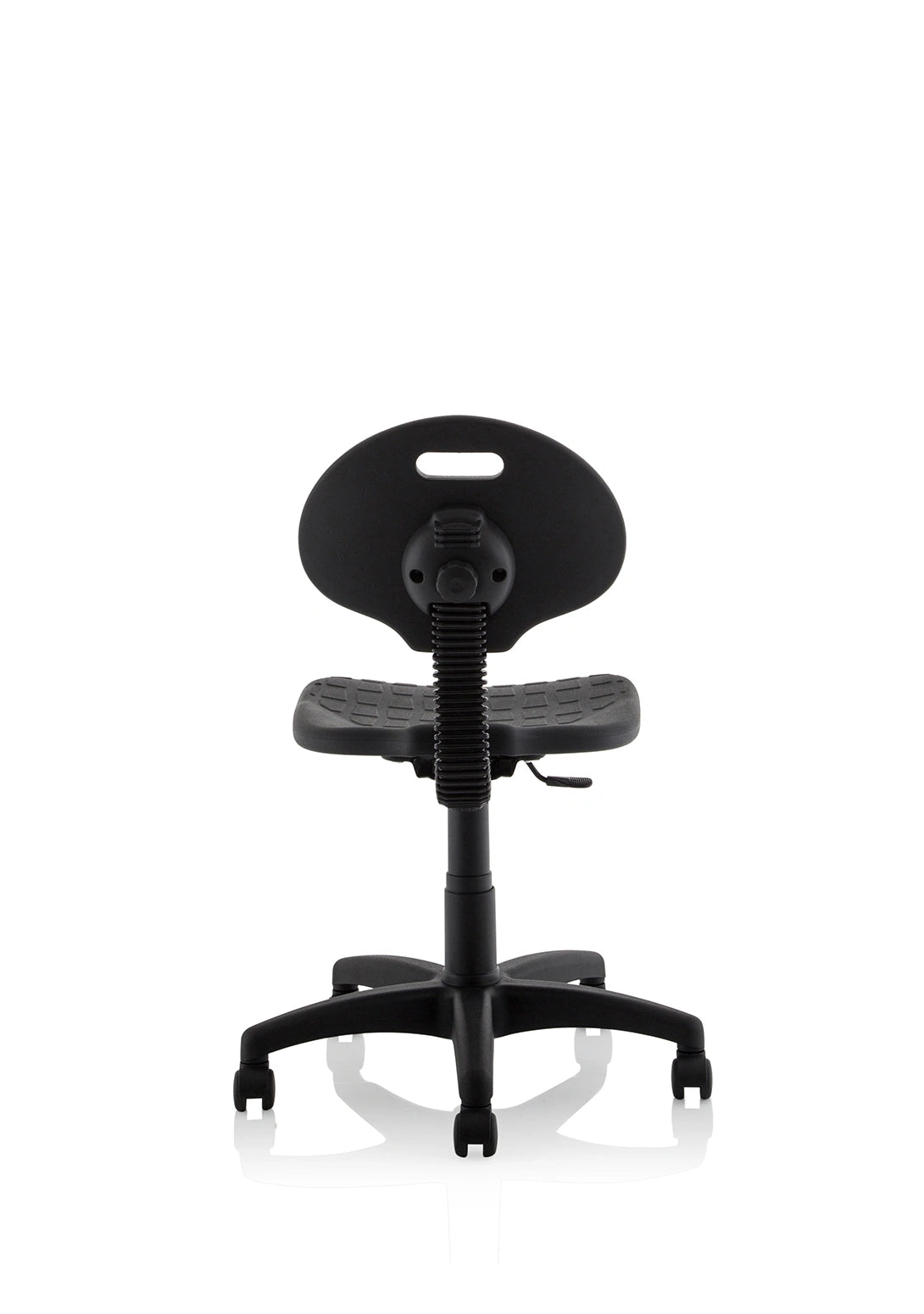 Malaga Task Wipe Clean Operator Chair Black Polyurethane Seat And Back Without Arms OP000088 6