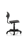 Malaga Task Wipe Clean Operator Chair Black Polyurethane Seat And Back Without Arms OP000088 8