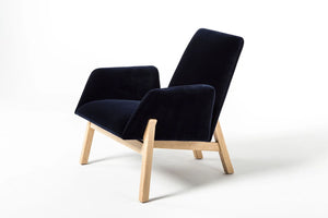 Manta Armchair Club  Wooden Leg  Ma1L  11