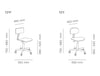 Mara Work Height Adjustable Office Chair Dimensions