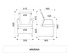 Marina Meeting Chair Dimensions 1