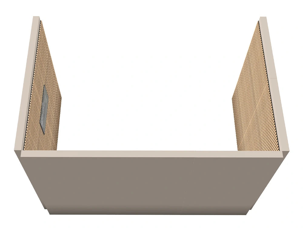 Media Meeting Room With Wooden Slats 4