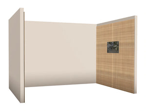 Media Meeting Room With Wooden Slats