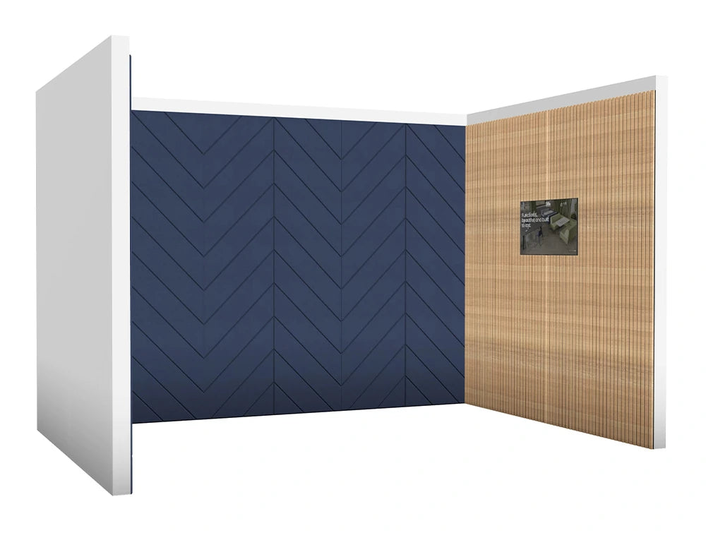 Media Meeting Room with Mixed Wall Panels