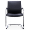 Medium Back Boardroom Visitor Chair In Black With Cantilever Frame 2