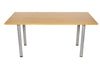 Meeting Room Table Complete With 60Mm Tubular Legs With Beech Top