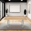 Meeting Room Table with Tubular Legs in Meeting Room Setting