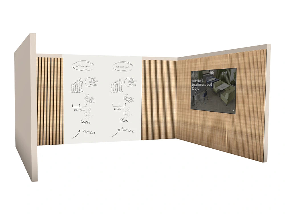 Meeting Room with Wooden Slats