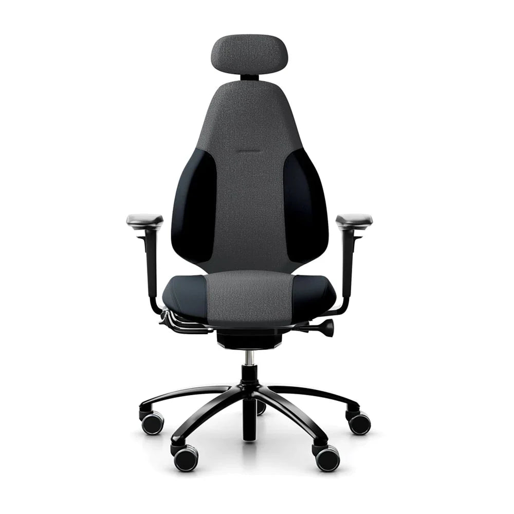 Mereo 220 Ergonomic Chair in Grey with Silver Base