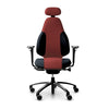 Mereo 220 Duo Dual Fabric in Red with Headrest RH