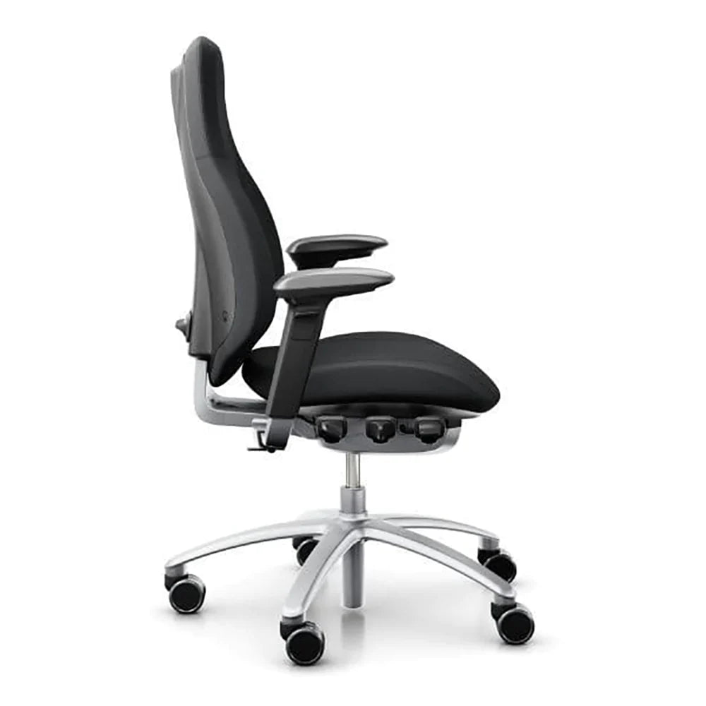 Mereo 220 Ergonomic Chair in Grey with Silver Base