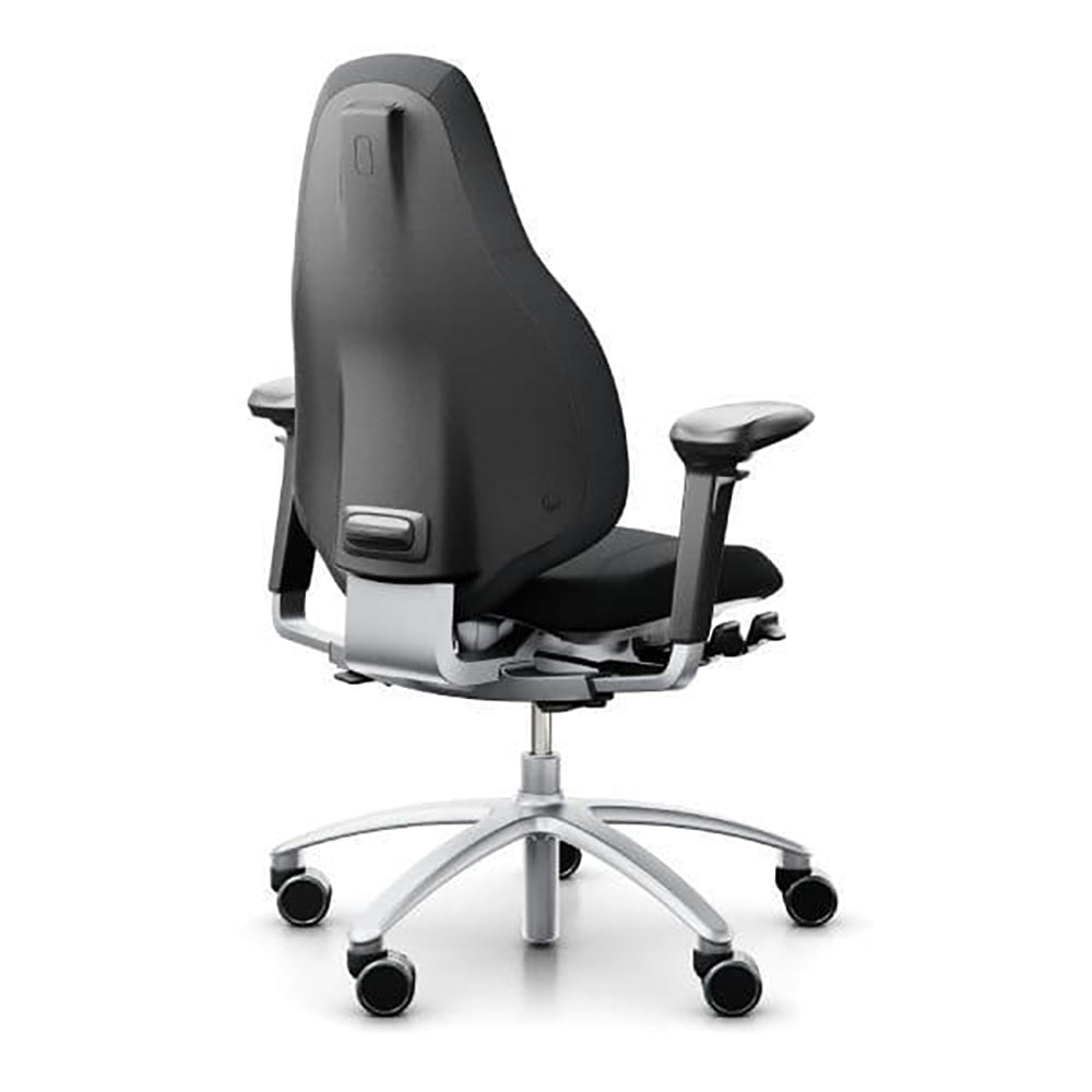Mereo 220 Ergonomic Chair in Grey with Silver Arms and Base RH 3