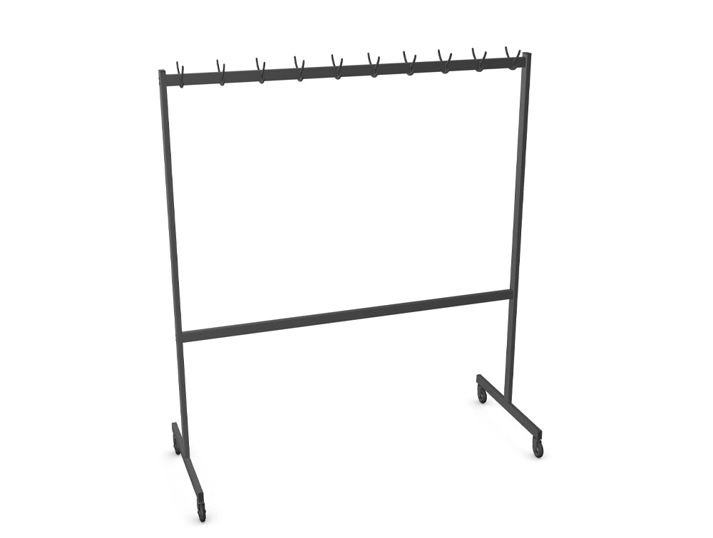 Metal Coat Hanger on Castors WS 04B Anthracite