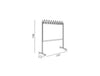 Metal Coat Hanger with Regulators WS 04A Dimensions